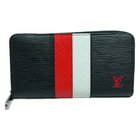 LOUIS VUITTON Zippy Black Red White Epi Long Wallet 482-090225 - Picture 1 of 7